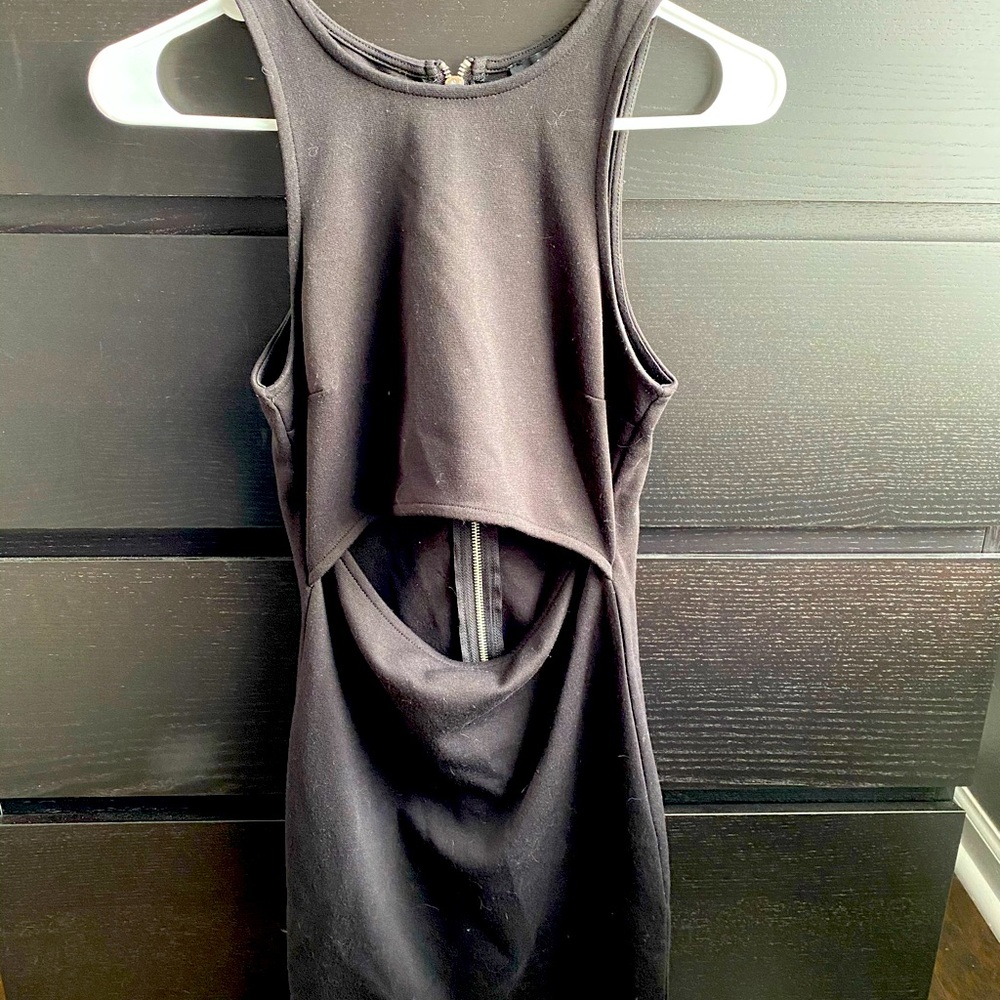 Dress with zipper back